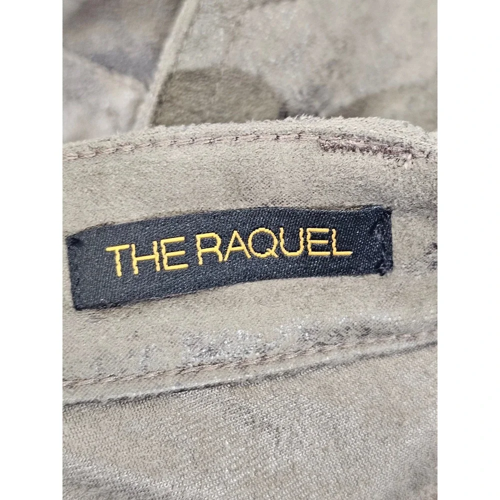 Genetic Denim The Raquel Pants Womens 25 Brown Mottled‎ Mid Rise Crop Cigarette